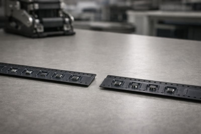 Engineering comparison of carrier tape pocket and pitch consistency for SMT feeding stability