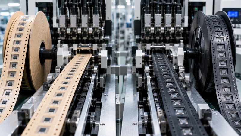 Comparison between paper carrier tape and plastic carrier tape in SMT production