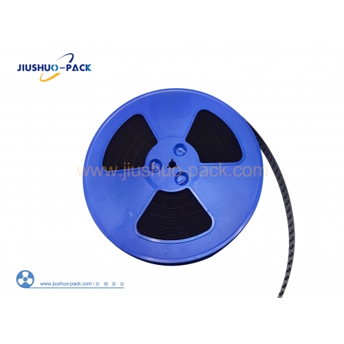 Standard embossed carrier tape with formed pockets for SMT and semiconductor components