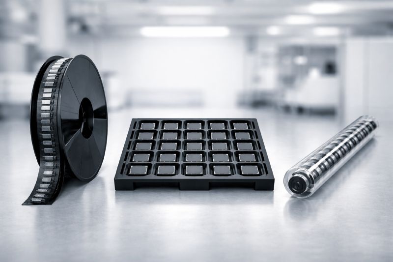 tape and reel vs tray vs tube packaging comparison for electronic components